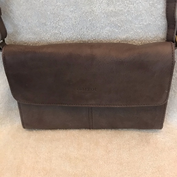 Margot Brown Genuine Leather Crossbody Bag - Picture 13 of 16